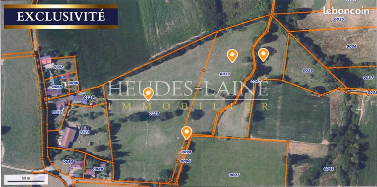 Terrain agricole 43 165 m² Le Mesnil Thebault