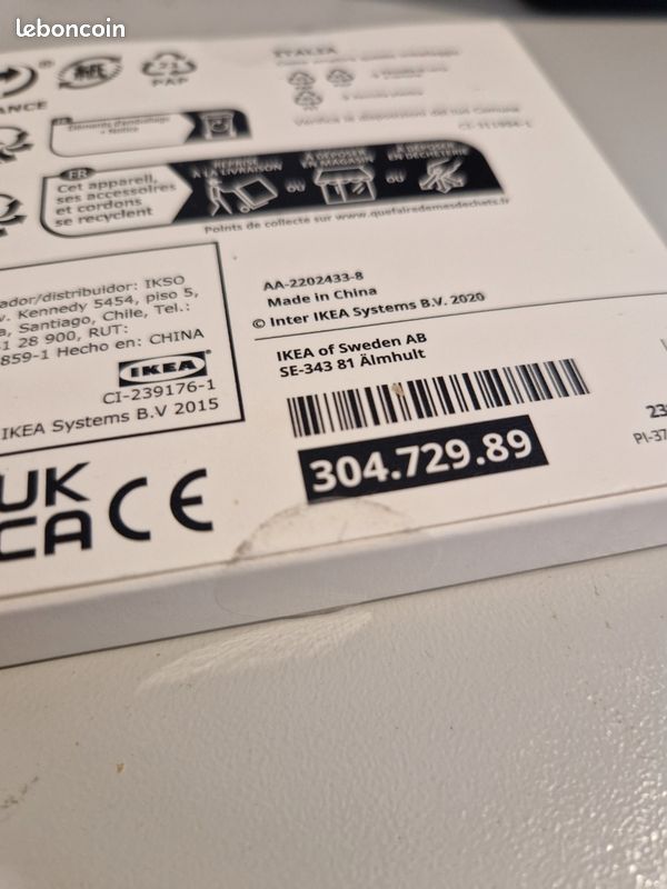 Chargeur sans fil téléphone IKEA NEUF (image 3)
