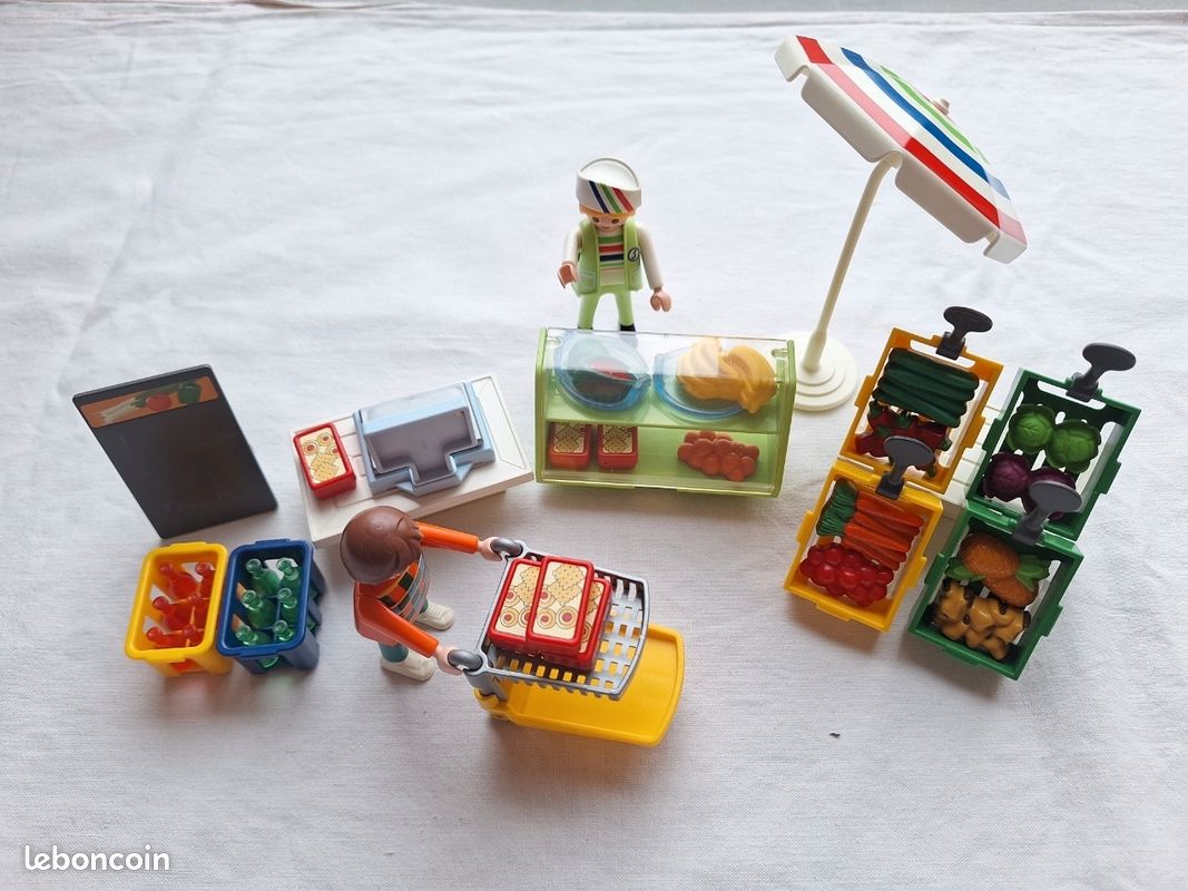 Playmobil 3202 Commerce Épicerie complet + notice – très bon éta (image 1)