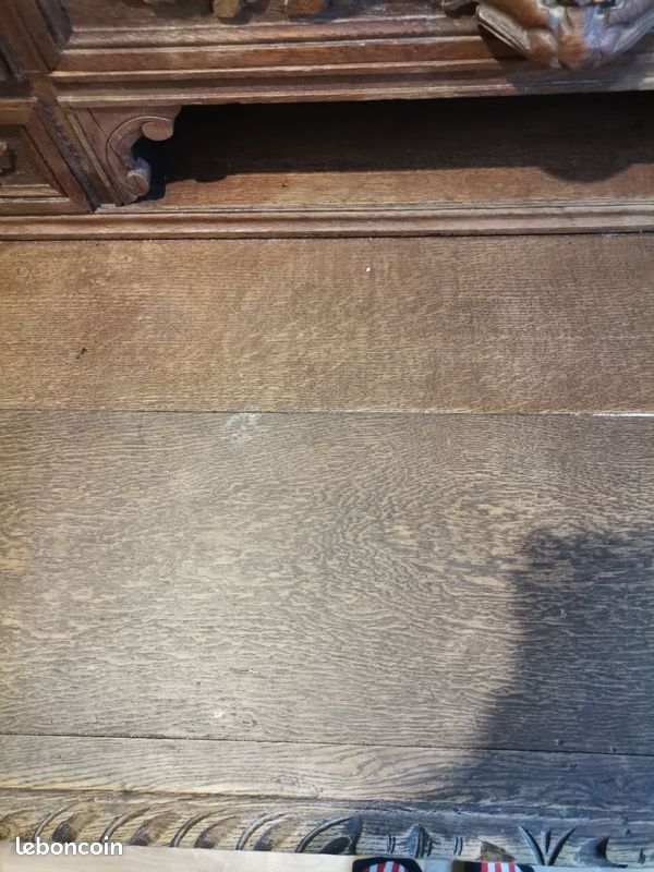 Bureau ancien à gradin en chêne – fin XIXᵉ siècle – très bon état (image 4)