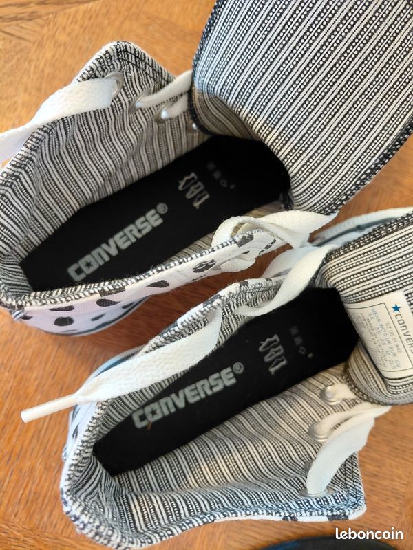 Converses pois (image 5)