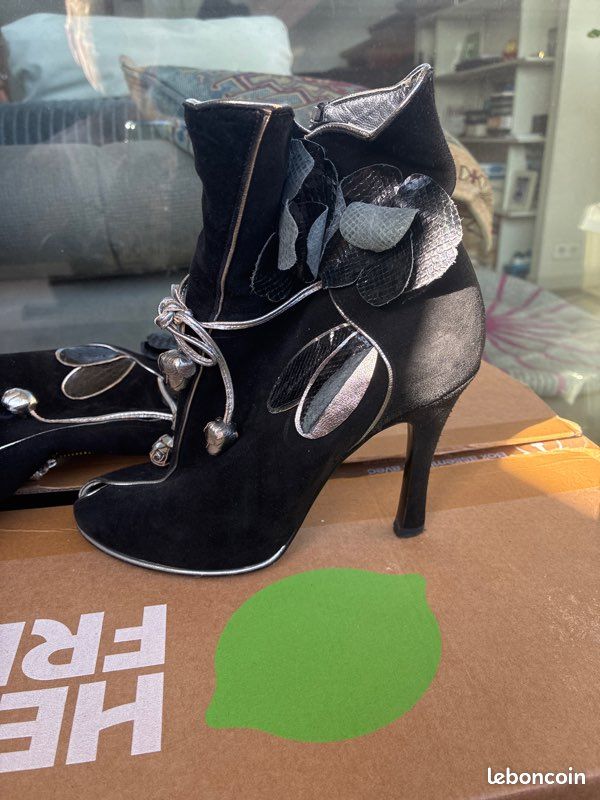 Bottines Charles Jourdan 36 noires (image 3)