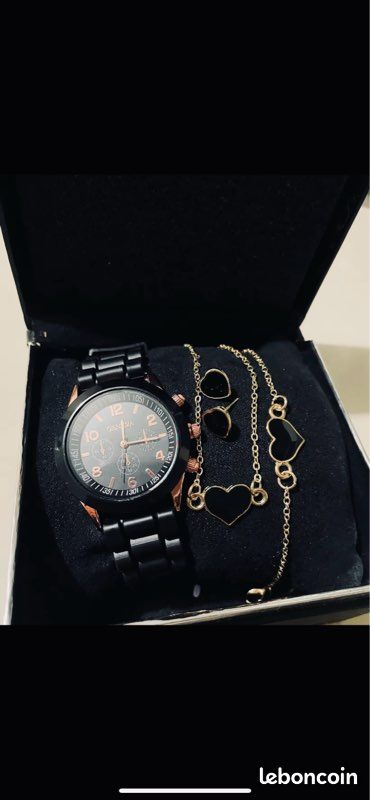 Montre Horloge Bijouterie Bijouterie Montre Femme Geneva Coffret