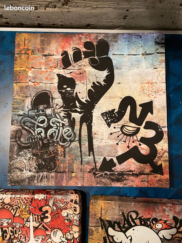 Lot de 3 cadres Street Art (image 2)