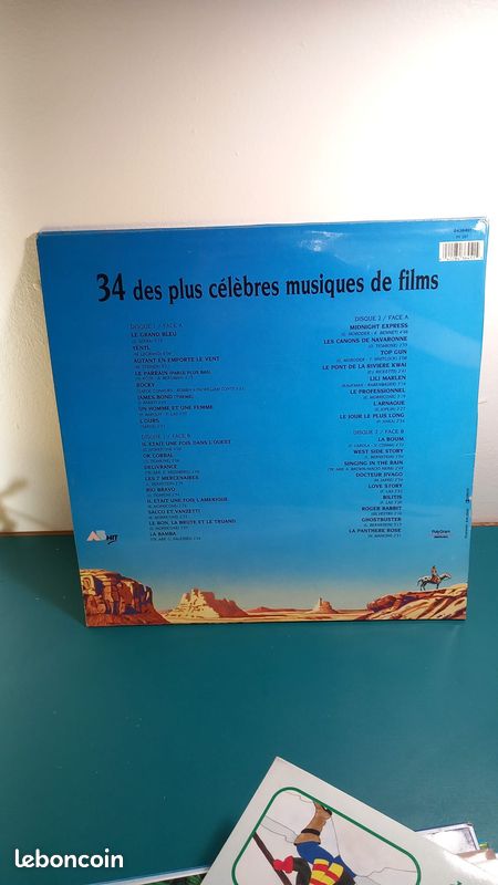 Double 33T Le Top du Cinéma - Des plus Célèbres Musiques de Films - Disque Vinyle (image 2)
