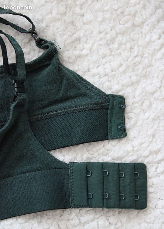 Soutien-gorge de sport SEAMLESS COMFORT vert | Hauts de sport pour femme