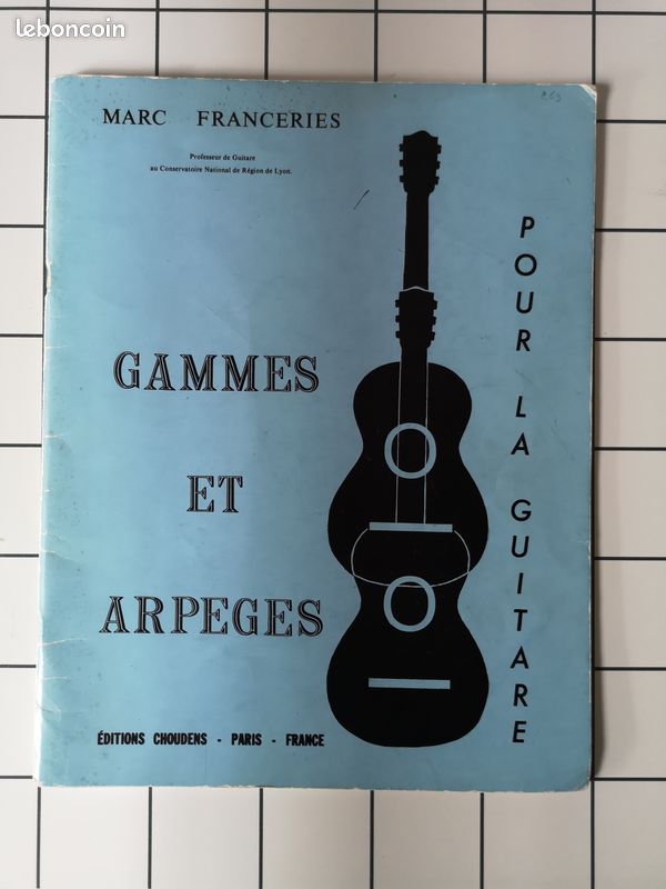 Partition Gammes et arpeges pour la guitare marc Franceries (image 2)
