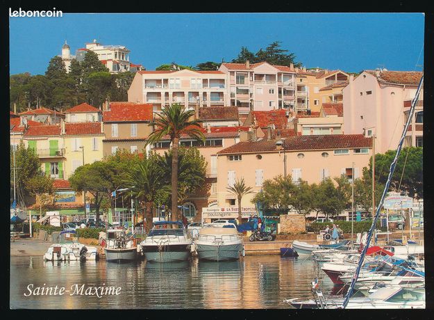 Carte postale, SAINTE-MAXIME (83, Var) Le port, Bateaux, Magasin