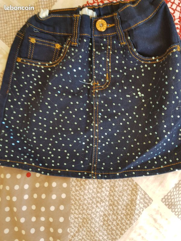 Jupe en jeans pailletée, fille, 12 ans (image 4)