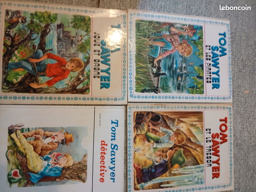 Lot livres vintage tom sawyer. Édition hemma (image 1)