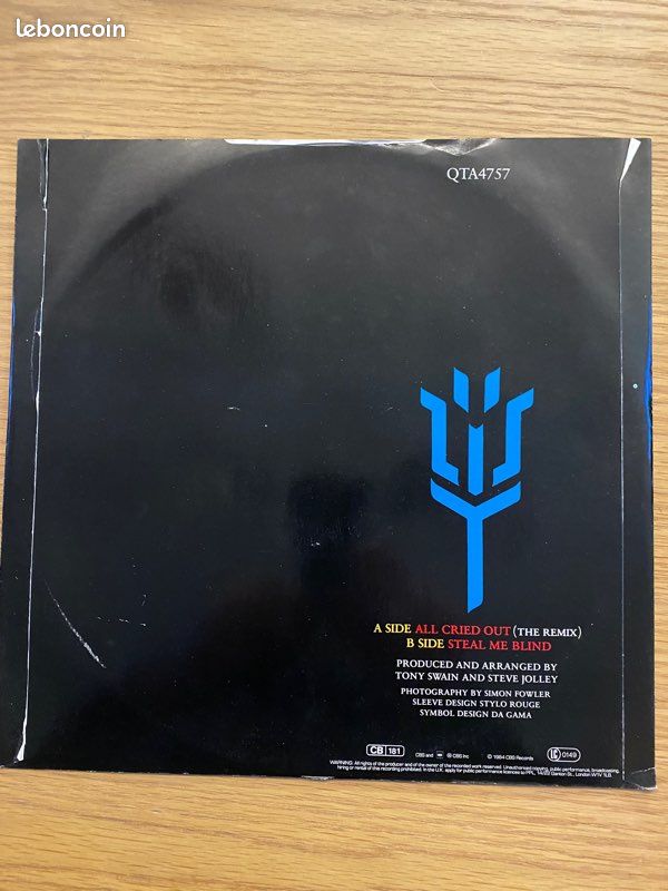 Maxi vinyle alison moyet all cried out remix import (image 2)