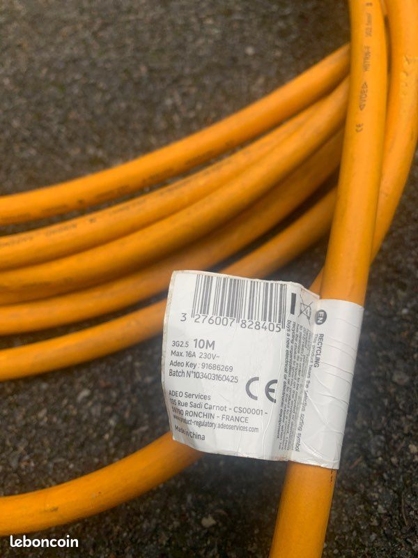 Rallonge extérieure 10 m 3g2.5mm (image 5)
