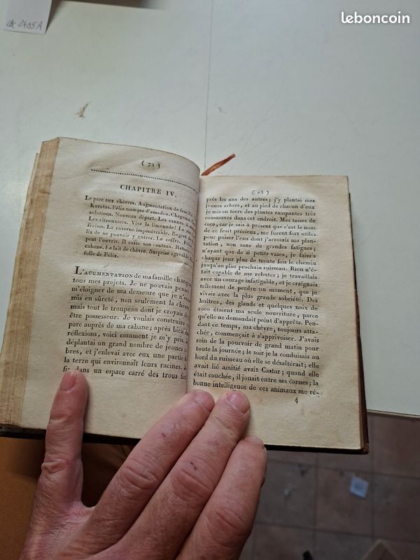2405B: Robinson de douze ans Malles de Beaulieu XIXe reliure cuir doree (image 3)