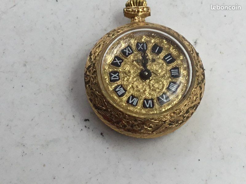 Montre Gousset Mécanique Ancienne Kerfran - 17 Rubis, Mouvement Manuel, Boîtier Plaqué Or - Années 70, Très Bon état