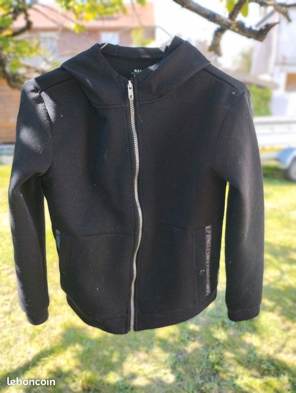 Veste en cuir et veste de jogging (image 5)