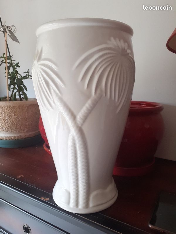 Vase deco blanc (image 1)