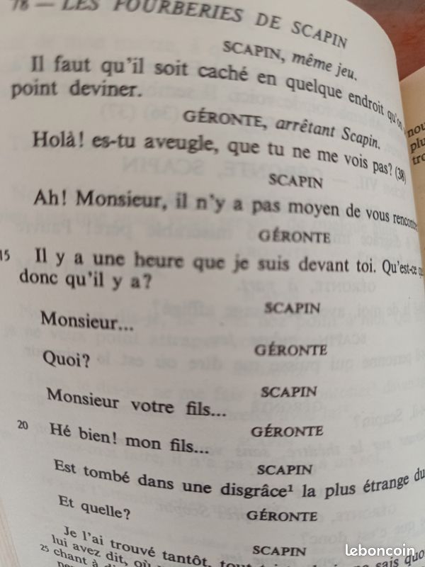 Roman " Les fourberies de Scapin " (image 19)