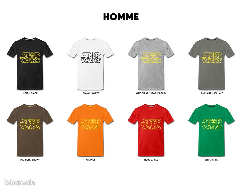 T-shirt exclusif STOP WARS (image 3)