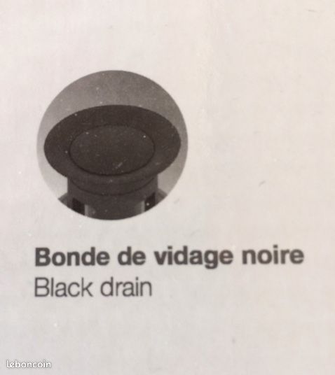 Bonde de vidage noire - Jacob Delafon (image 3)