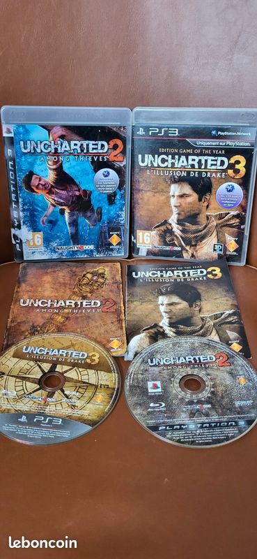 Lot Uncharted ps3 - Jeux vidéo Lot Uncharted ps3 - Jeux vidéo