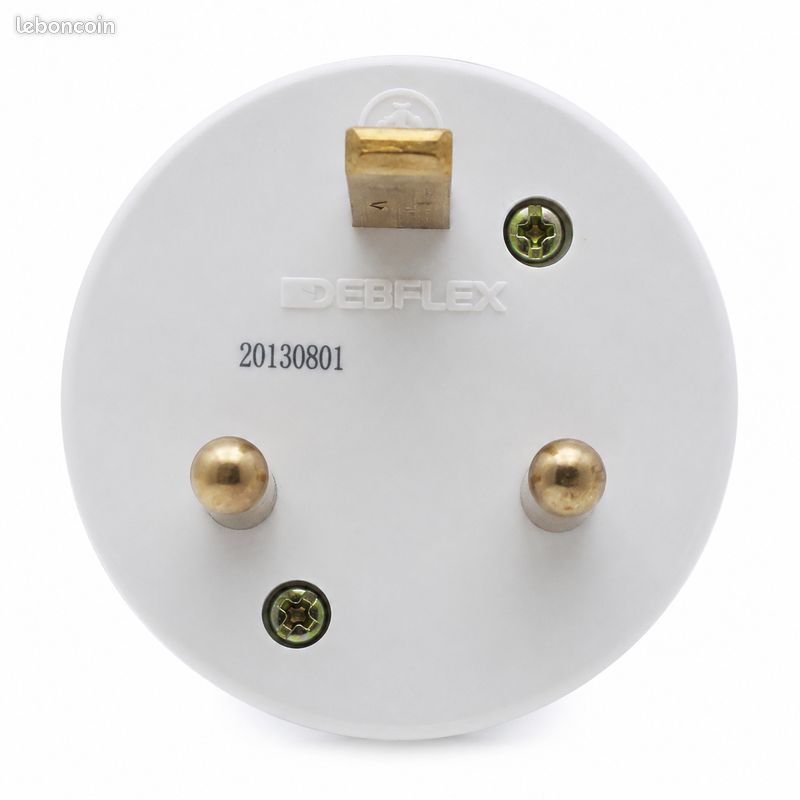 (308) Adaptateur prise 20A vers fiche 2P+T 16A – Débflex (image 2)