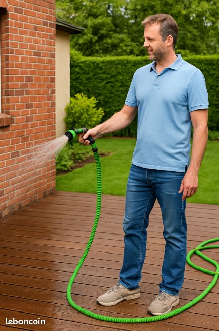 Tuyau D'Arrosage Extensible 30m Upgraded Avec 10 Modes - Léger Et Flexible Pour Jardin, Voiture Et Animaux