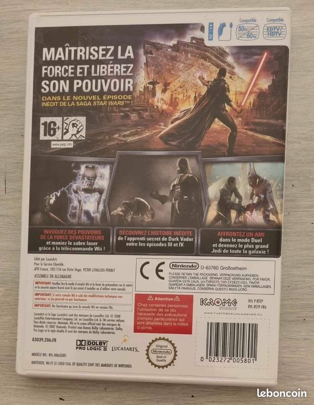 Star wars le pouvoir de la force wii (image 2)