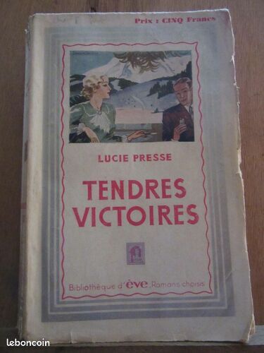 [Livre] Lucie presse Tendres victoiresla Renaissance du livre Bibliothèque d'eve - Bon état (image 1)