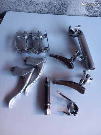 Ancien pédalier de broche Campagnolo Record 68-S-120 68 mm Eroica
