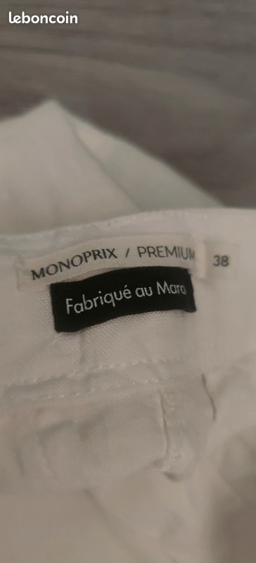 Pantalon en lin femme en 38 Monoprix (image 2)