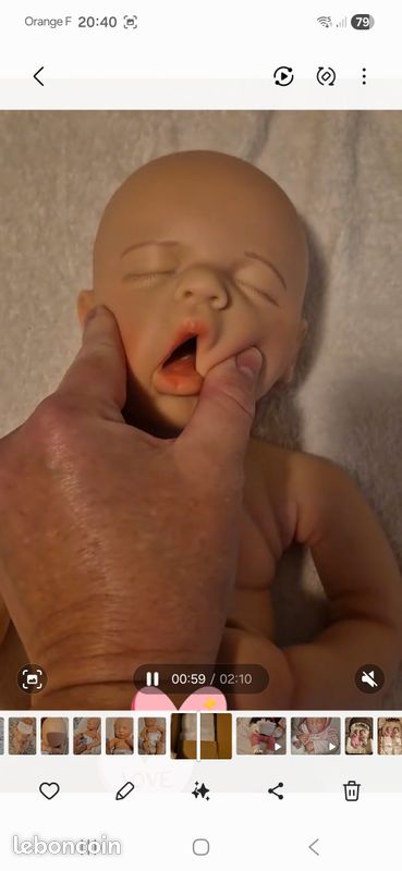 Silicone complet bébé reborn loulou 51 cm (image 8)