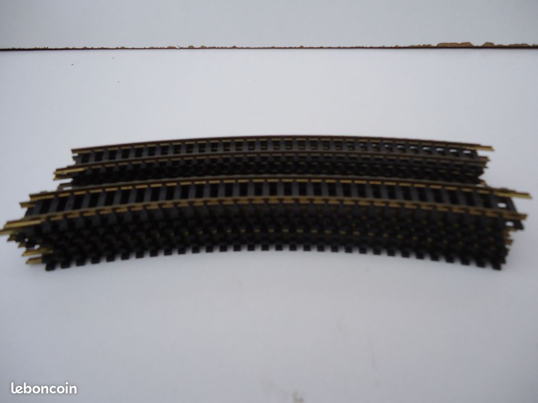 12 Rails courbes Fleischmann en maillechort (image 1)