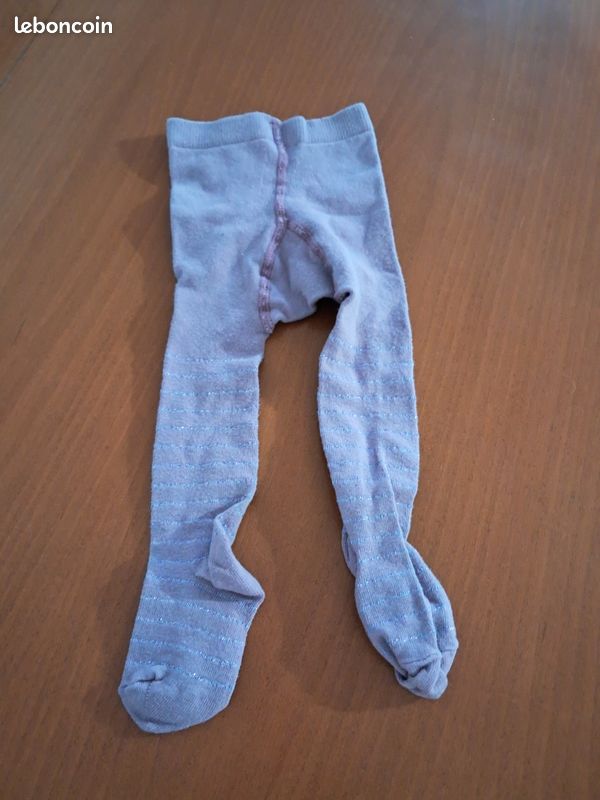 Collant violet pailleté pointures 23 (image 1)