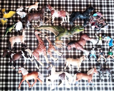 Jouet Puzzle 40 Pièces SCHLEICH Chiens heureux avec figurine SCHMIDT