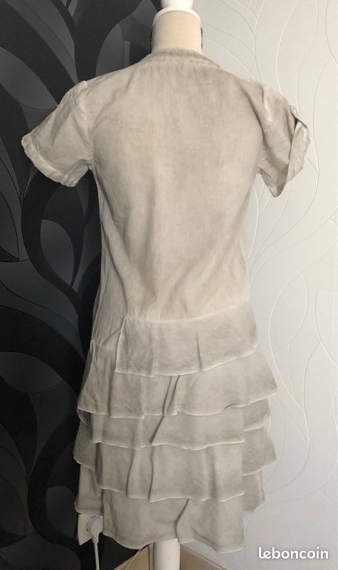 Petite Robe D'été Cop Copine Taille 36 - Multicouleur, Manches Courtes, Longueur Midi - Occasion TB état