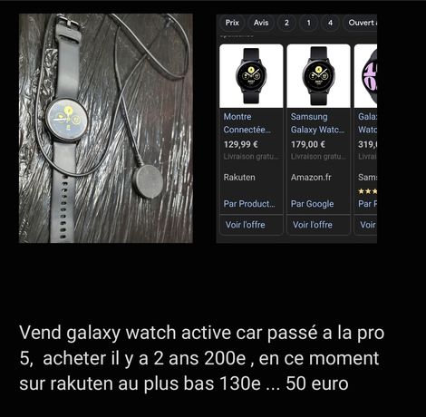 Montre connectée Femme Samsung d'occasion - Annonces montres et bijoux  leboncoin