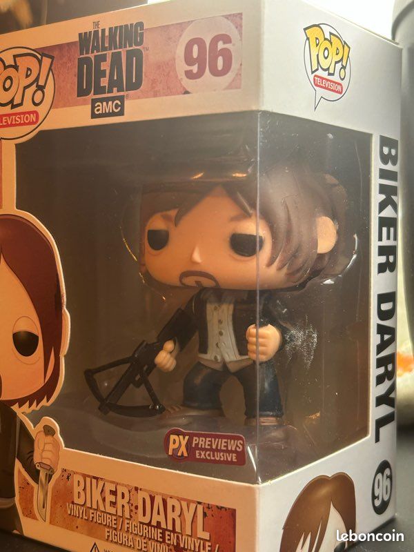 Figurine Funko Pop! Biker Daryl - The Walking Dead #96 - Exclusive PX Previews - Occasion