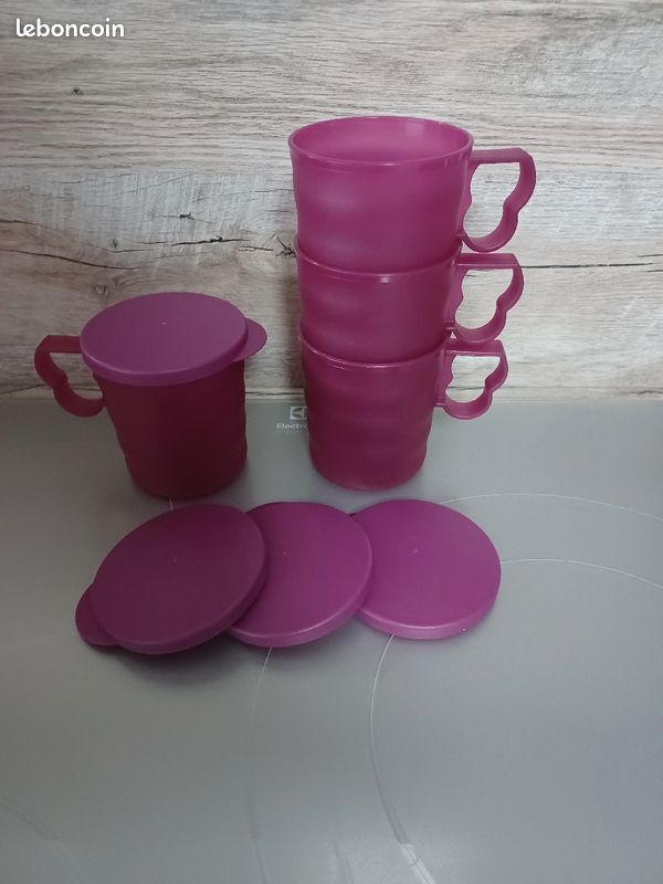 Mugs TUPPERWARE neufs X 4 (image 1)