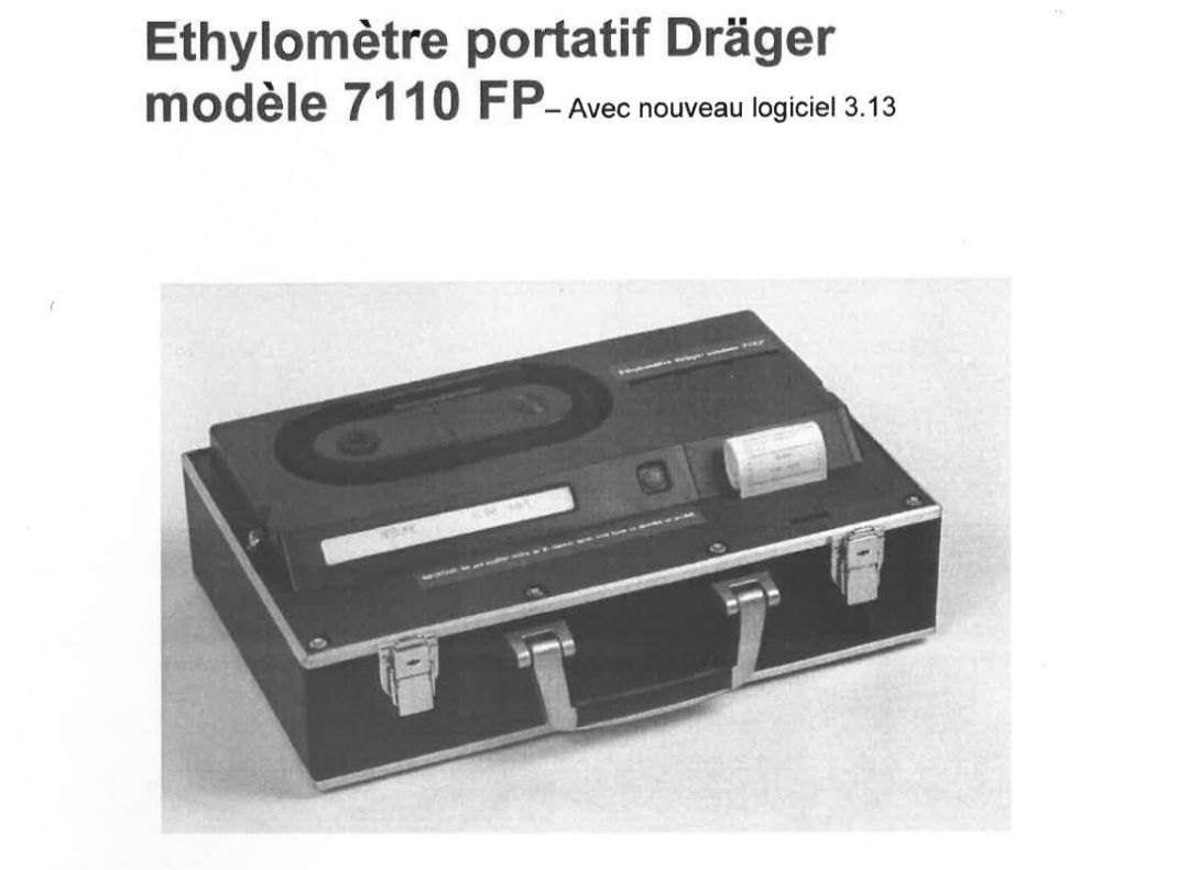 Alcotest 7110 FP Ethylomètre Dräger