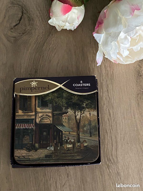 Dessous De Verre Pimpernel - Lot D'occasion - Déco De Table Vintage