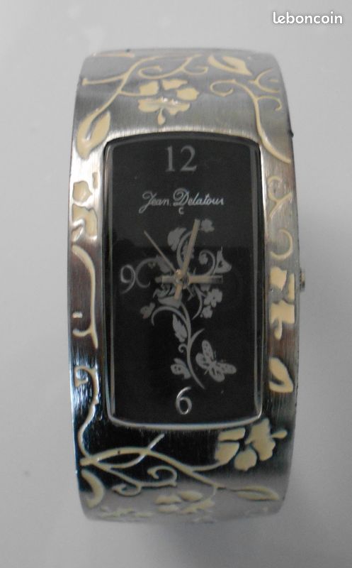 Montre Femme Hean Delatour - Boîtier Acier Inoxydable, Cadran Argenté - Résistance à L'eau 30m - Neuf étiqueté