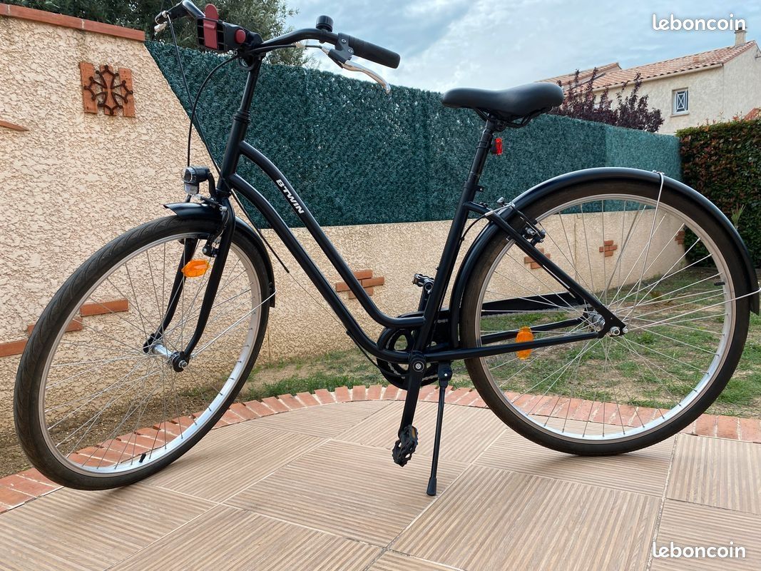 Elops 100 Black City Bike DECATHLON ELOPS 100 Black City Bike