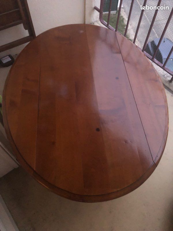 Table basse bois massif avec deux battants afin d’agrandir selon les invités (image 3)