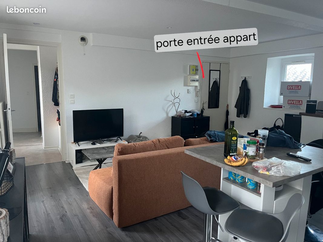 Appartement 3 pièces 62 m² · à Tournon-sur-Rhône · 61,5 m² · 585 €/mois