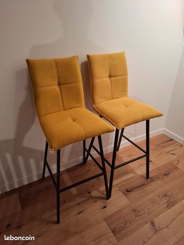 Chaises hautes confortables assise 65cm (image 1)