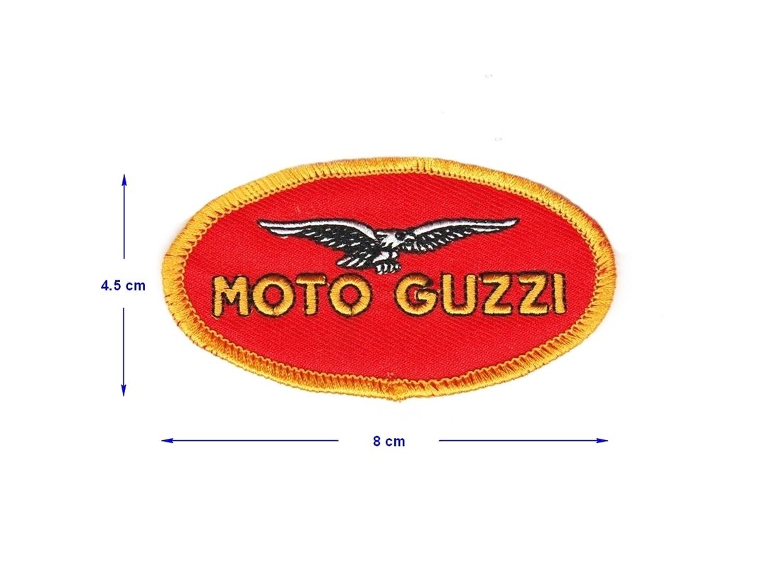 Patch Moto Guzzi, écusson brodé thermocollant aigle