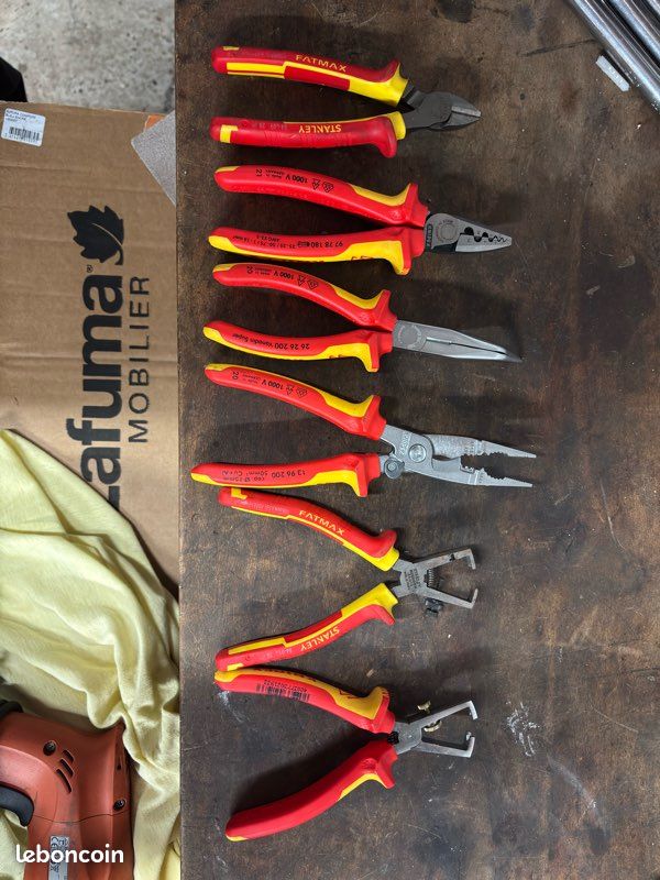 Lot outils électricien professionnel 1000V – Knipex / Stanley / Facom / Wera (image 6)