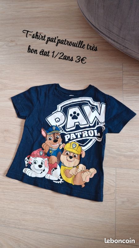 T-shirt pat'patrouille 1/2ans (image 1)