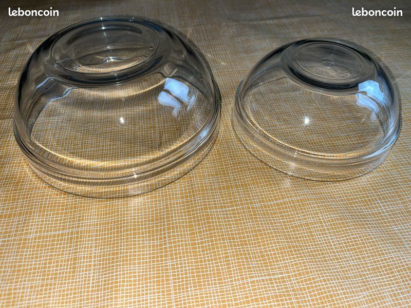 Saladier Moderne En Bois D'olivier 25 Cm + Couvert à Salade (lot De 3) - Neuf