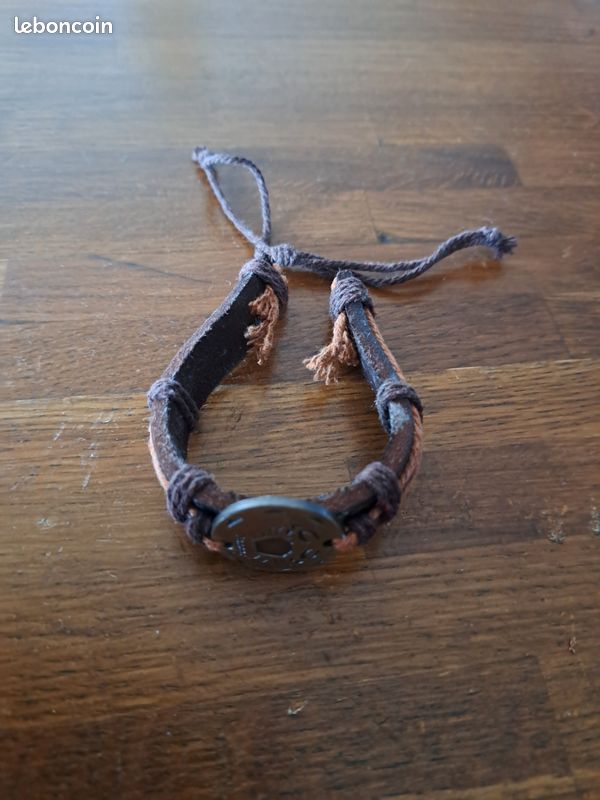 Bracelet en cuir signe cancer (image 3)